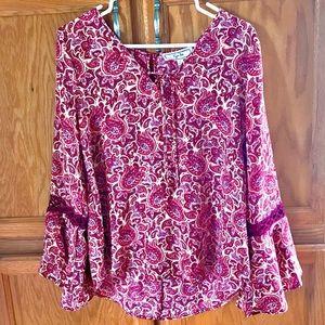 Hippie Rose Boho Bell Sleeve